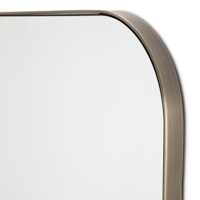 Μεταλλικός καθρέφτης με μπρονζέ παλαιωμένο φινίρισμα Υ70 εκ., Caligone