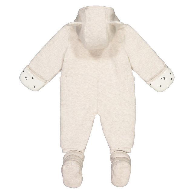 Ολόσωμο ζεστό μπουφάν με κουκούλα, 1 μηνός - 2 ετών