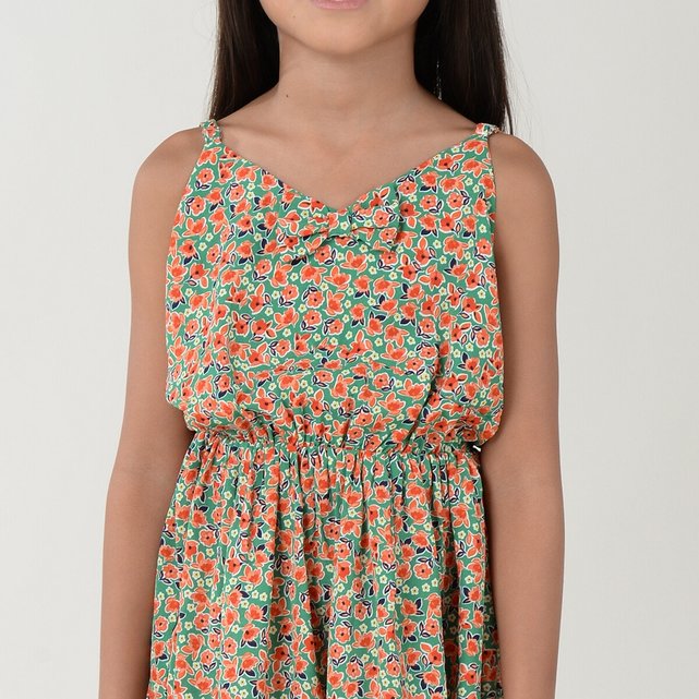 Εμπριμέ φλοράλ φόρεμα, 4-14 ετών