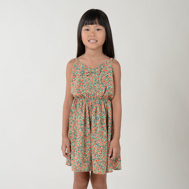 Εμπριμέ φλοράλ φόρεμα, 4-14 ετών