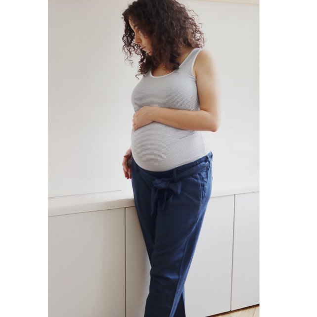 Παντελόνι εγκυμοσύνης από ελαφρύ ντένιμ