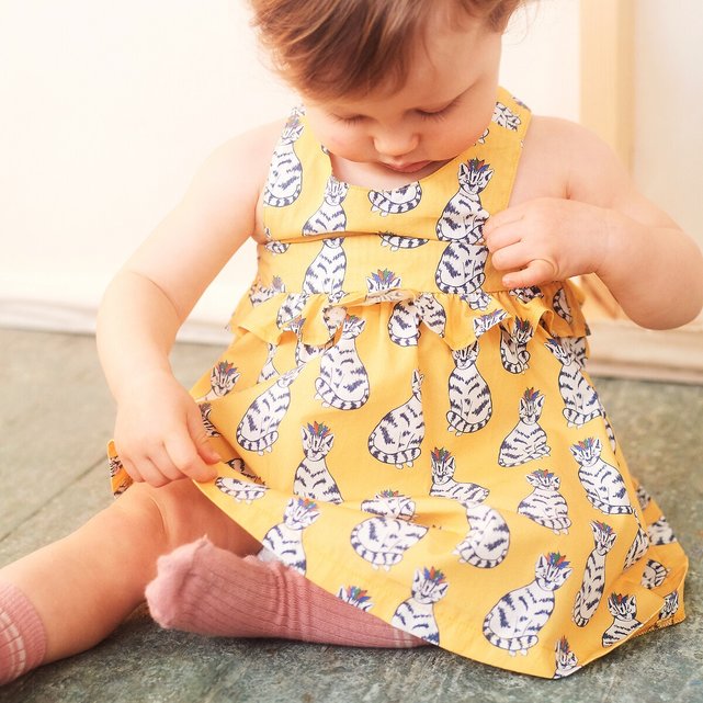 Εμπριμέ φόρεμα με τιράντες, 3 μηνών - 3 ετών