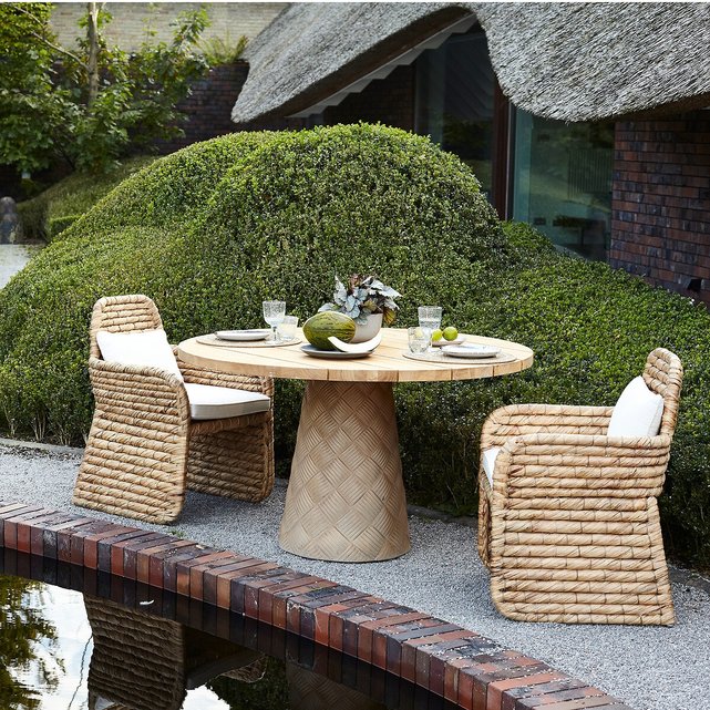 Τραπέζι κήπου από μασίφ ξύλο teak, Argine