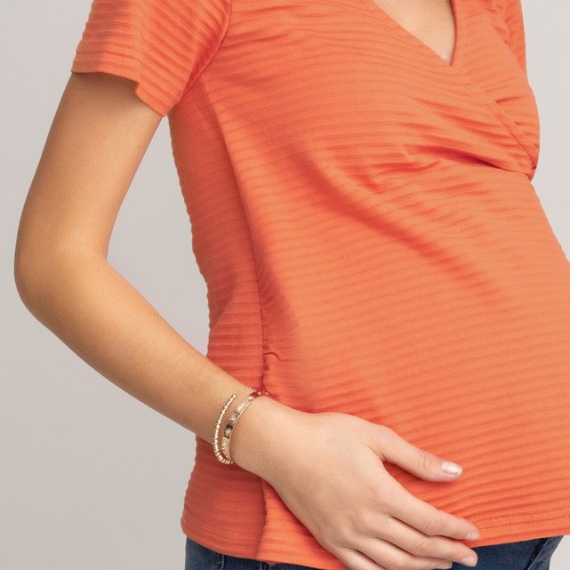 Κοντομάνικη μπλούζα εγκυμοσύνης