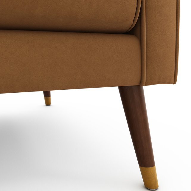 Τριθέσιος βελούδινος καναπές, (Y)