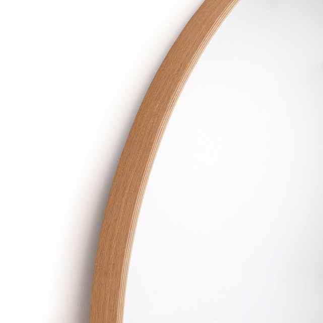 Στρογγυλός καθρέφτης από ξύλο δρυ Δ120 εκ., Alaria