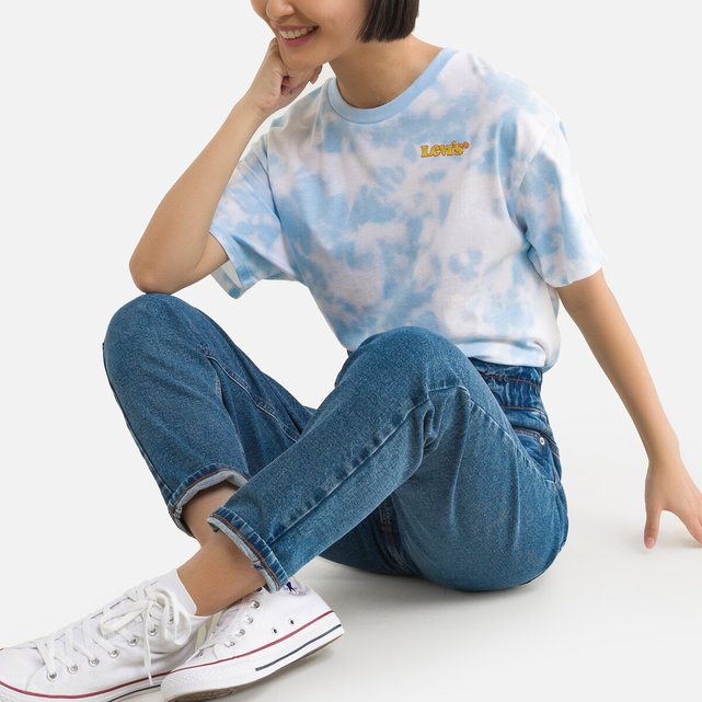 Κοντή μπλούζα με εφέ tie & dye, 6-16 ετών