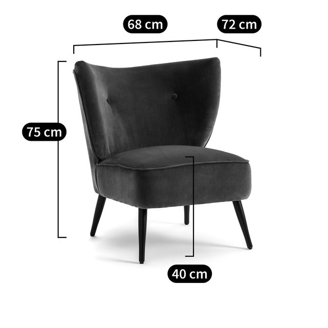 Fauteuil velours, Franck