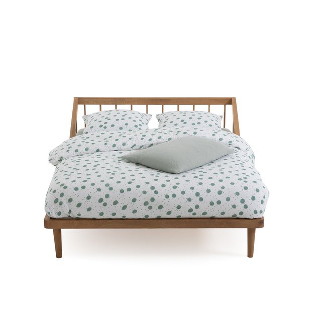 Κρεβάτι από μασίφ ξύλο δρυ με τάβλες, Enias