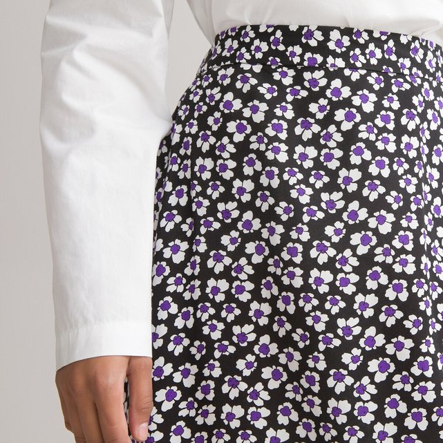 Μίντι φούστα με φλοράλ μοτίβο