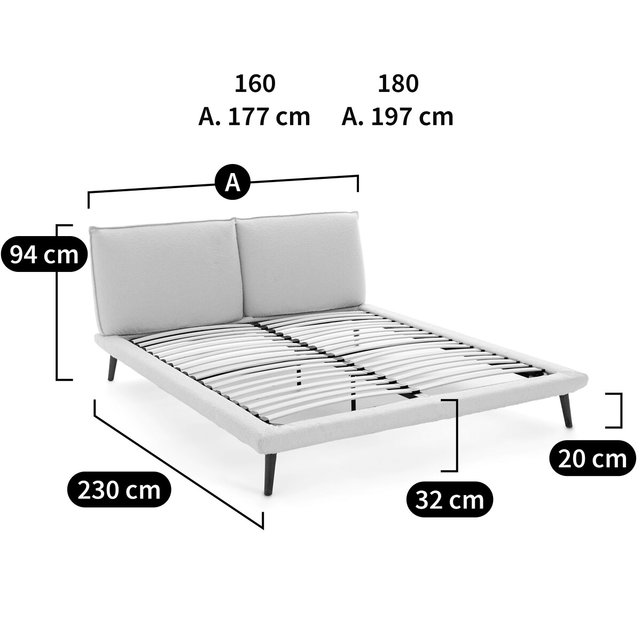 Κρεβάτι Aurore, σχεδίασης E. Gallina
