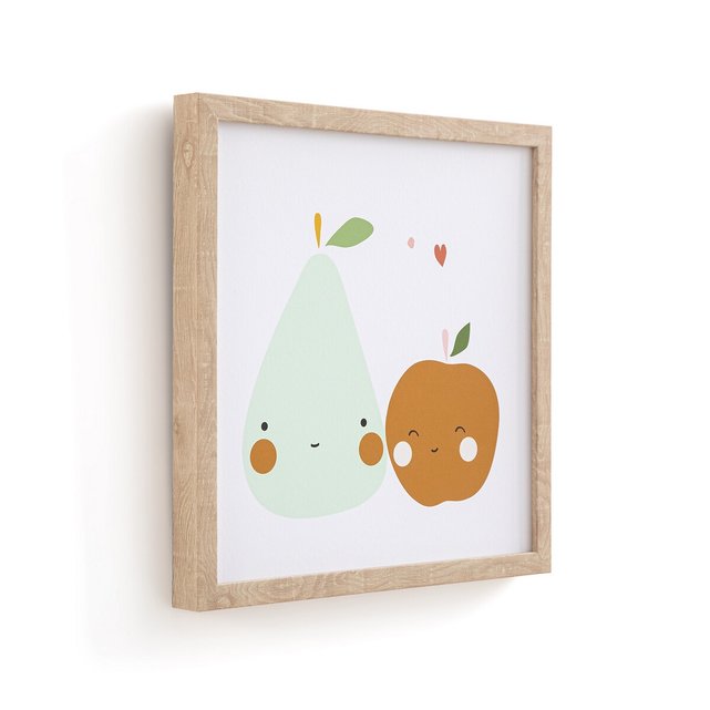 Παιδικό κάδρο με μοτίβο μήλο αχλάδι, Fruta