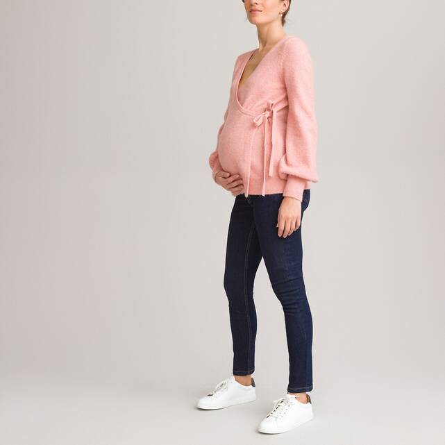 Skinny τζιν εγκυμοσύνης από οργανικό μπουφάν