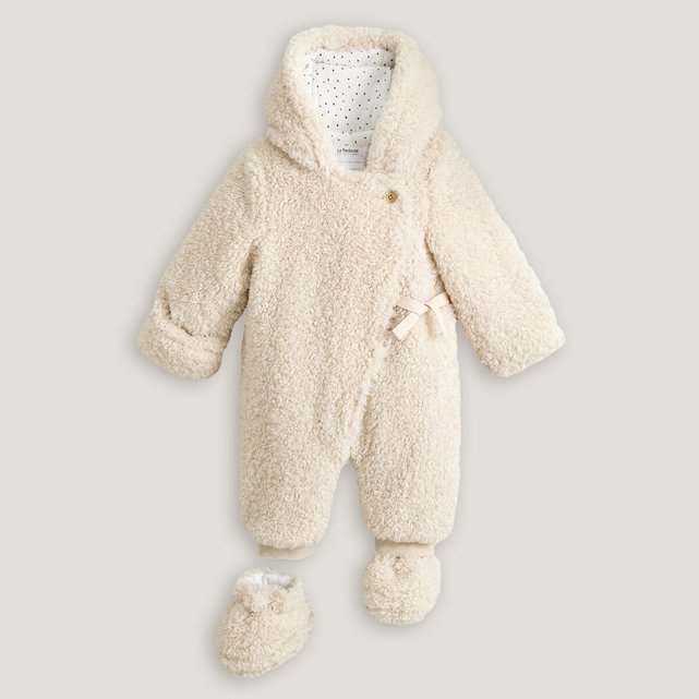 Ολόσωμο ζεστό μπουφάν με κουκούλα, 1 μηνός - 2 ετών