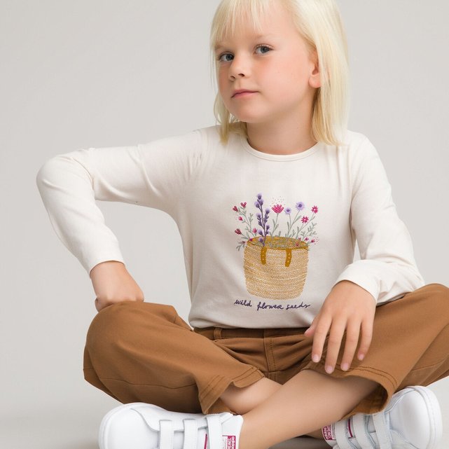 Μακρυμάνικη μπλούζα με στάμπα, 2-12 ετών