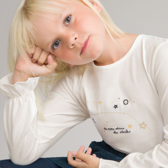 Μακρυμάνικη μπλούζα με στάμπα, 3-12 ετών