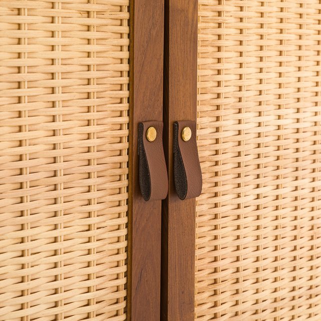 Μπουφές από ξύλο teak και ρατάν, Patxi