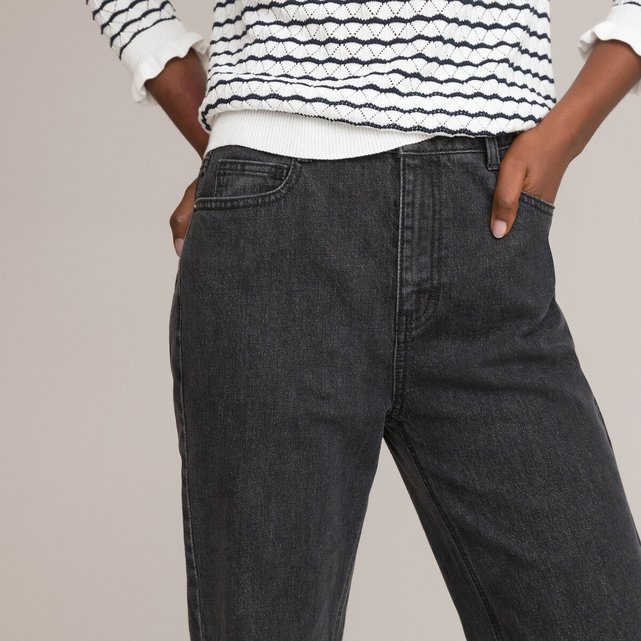 High Waist Mom Jeans, Length 28