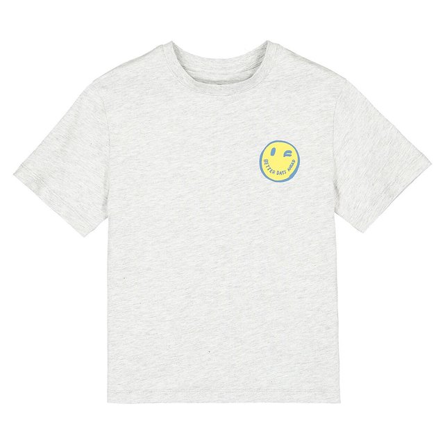 T-shirt με στρογγυλή λαιμόκοψη και στάμπα πίσω, 3-12 ετών