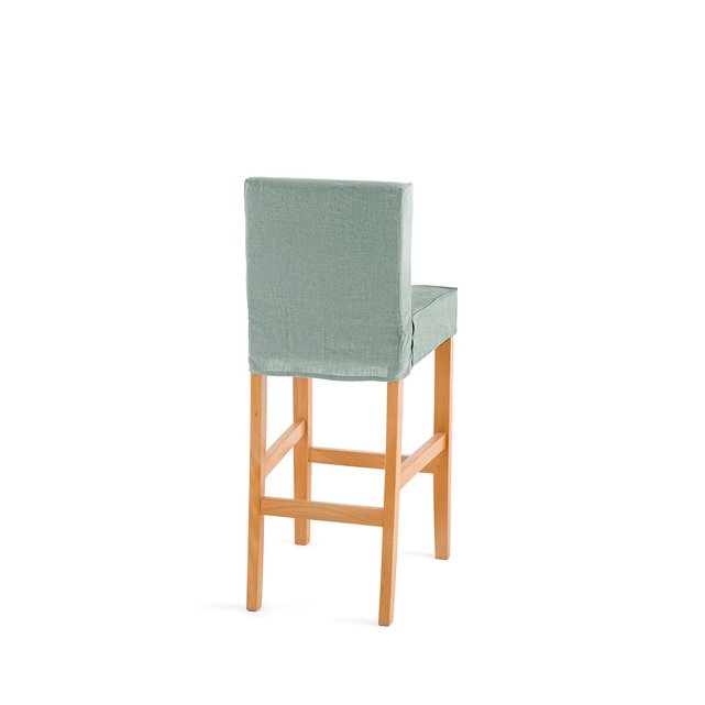 Κάλυμμα καρέκλας μπαρ από προπλυμένο λινό, Domme