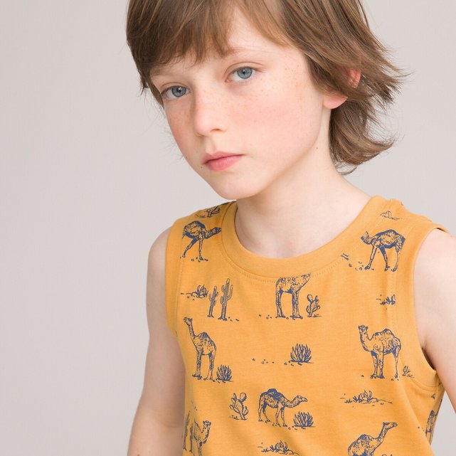 Αμάνικη μπλούζα από οργανικό βαμβάκι, 3-12 ετών