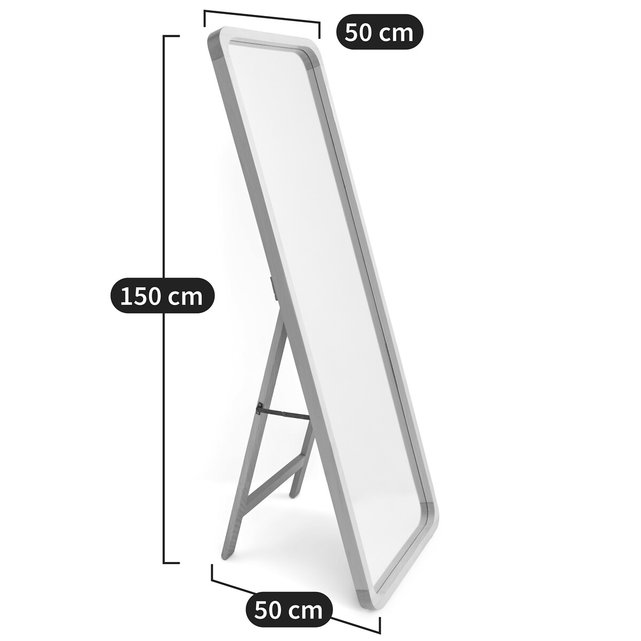Καθρέφτης από ξύλο οξιάς 50x150 εκ. με πόδι, Alaria