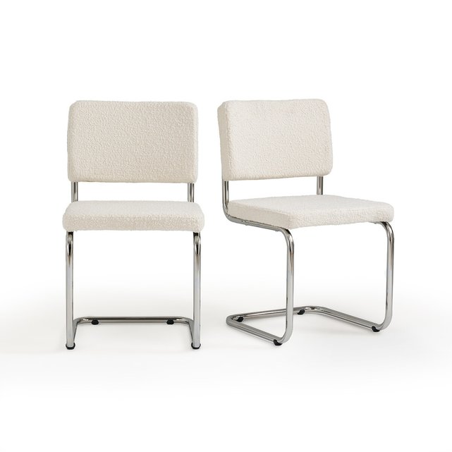 Σετ 2 καρέκλες με μπουκλέ ταπετσαρία, Sarva