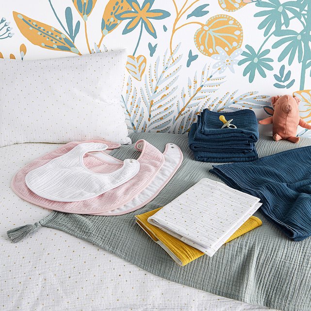 Kumla Set of 4 cotton muslin baby diapers