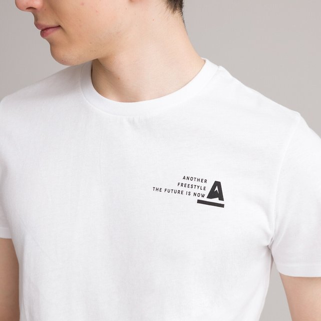 T-shirt με στρογγυλή λαιμόκοψη και στάμπα μπροστά και πίσω, 10-18 ετών