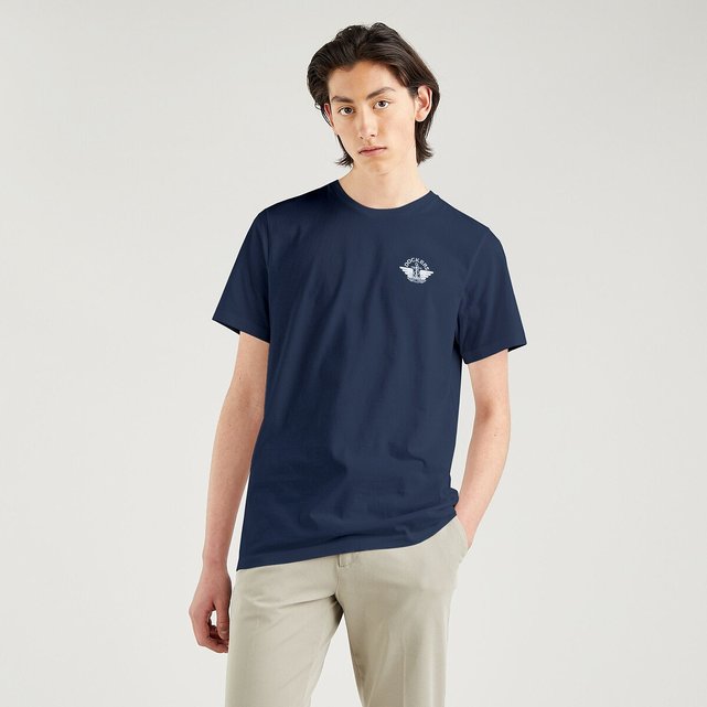 Κοντομάνικο T-shirt με στρογγυλή λαιμόκοψη, Dockers