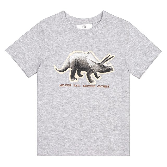 T-shirt με στάμπα δεινόσαυρο από οργανικό βαμβάκι, 3-12 ετών