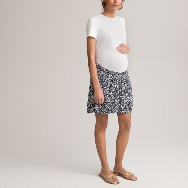 Φούστα-σορτς εγκυμοσύνης με φλοράλ μοτίβο