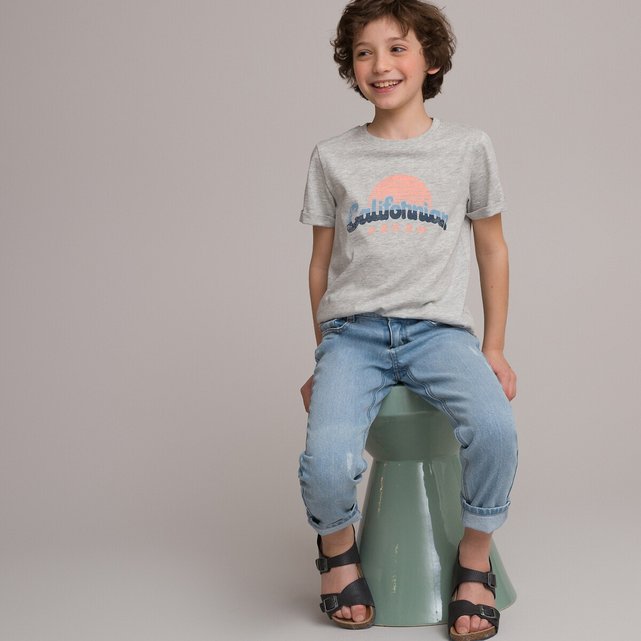 Κοντομάνικο T-shirt από οργανικό βαμβάκι, 3-12 ετών