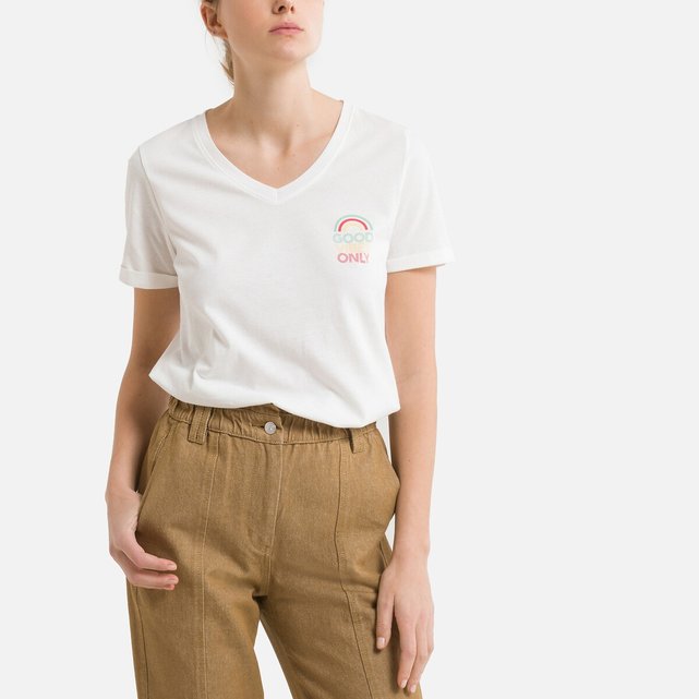 Κοντομάνικο Τ-shirt με μοτίβο μπροστά