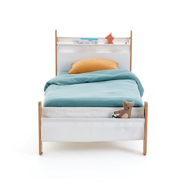Κρεβάτι με τάβλες και τσέπες αποθήκευσης, Nadéon