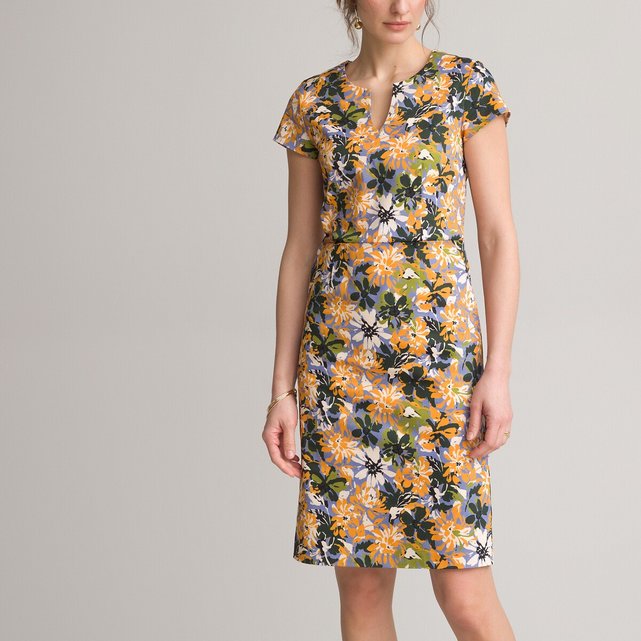 Ίσιο φόρεμα με φλοράλ μοτίβο