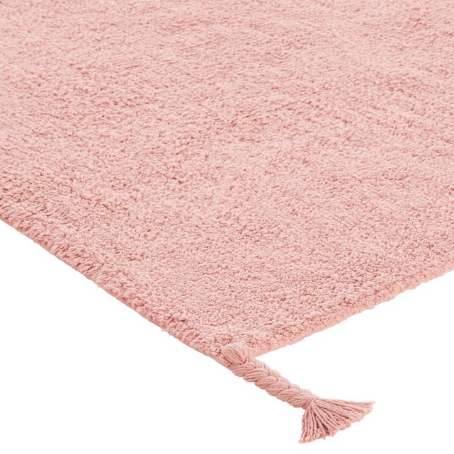 Hiro Tassel Plain 100% Cotton Childs Rug