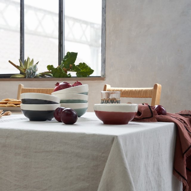 Σετ 4 πετσέτες φαγητού από λινό  βαμβάκι, Menorca