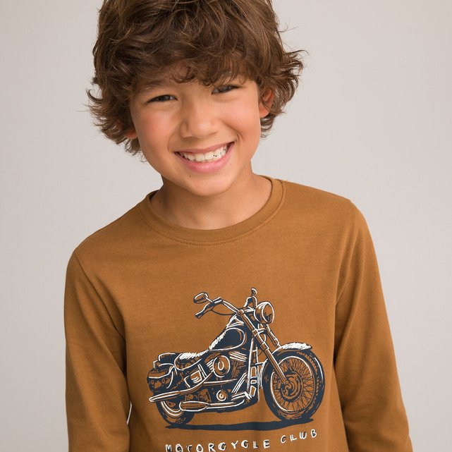 Μακρυμάνικη μπλούζα με στάμπα μοτοσικλέτα