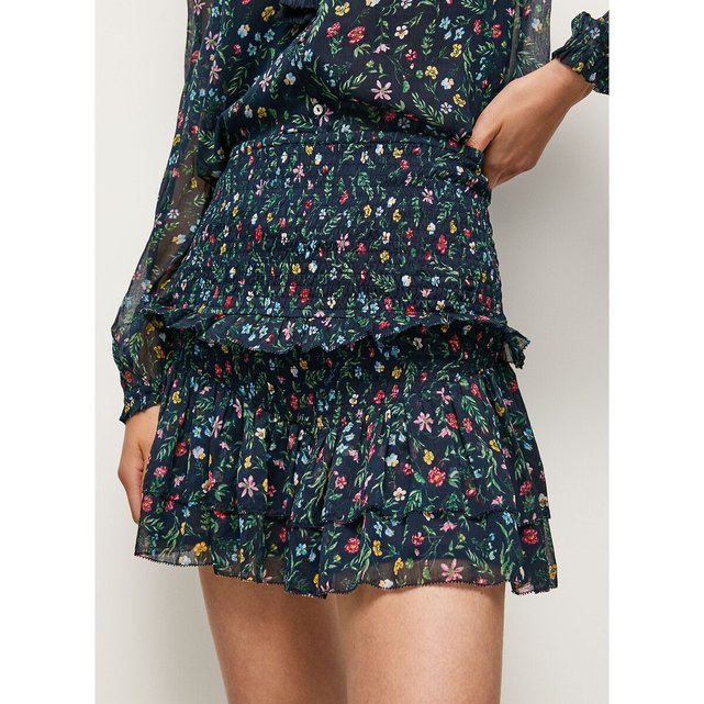 Κοντή φούστα με φλοράλ μοτίβο