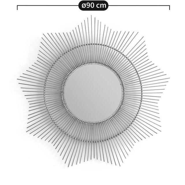 Καθρέφτης από μπαμπού σε σχήμα ήλιου Δ90 εκ., Nogu