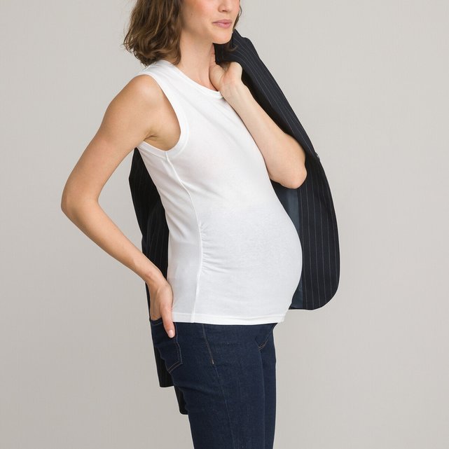 Σετ 2 αμάνικες μπλούζες εγκυμοσύνης από οργανικό βαμβάκι