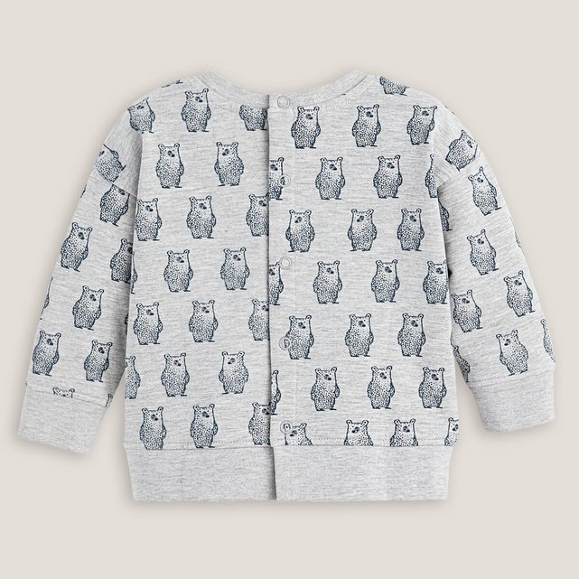 Φανελένιο φούτερ με μοτίβο αρκουδάκια