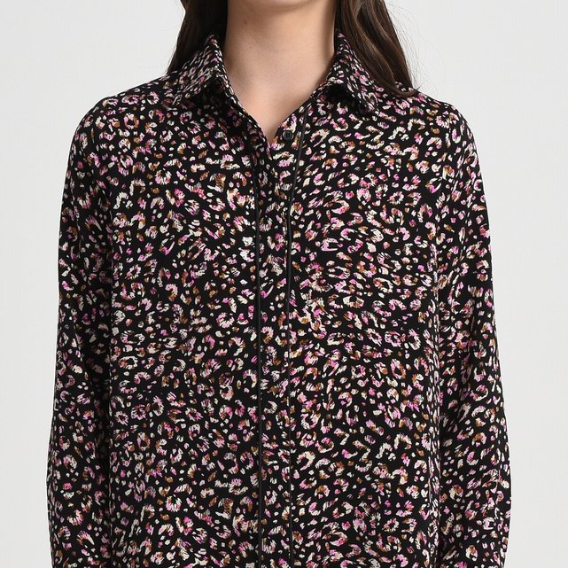 Μακρυμάνικη μπλούζα με φλοράλ μοτίβο