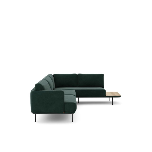 Γωνιακός καναπές από βελούδο, Antoine, σχεδίασης E. Gallina