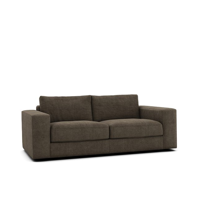 Τριθέσιος καναπές από λινό stonewahed, Skander