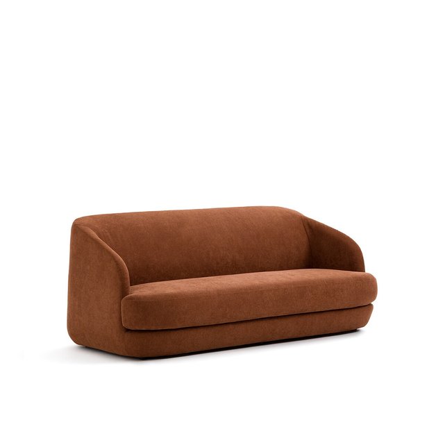 Τριθέσιος καναπές με μελανζέ πολυέστερ, Lega