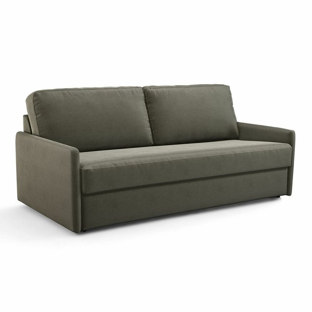 Καναπές-κρεβάτι από βελούδο με στρώμα τεχνολογίας Bultex, Marta