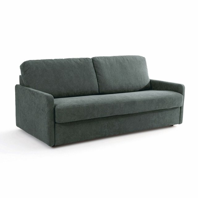 Καναπές-κρεβάτι με ανάγλυφη ταπετσαρία και λάτεξ στρώμα, Marta