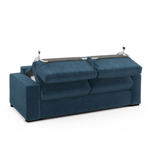 Καναπές-κρεβάτι από βελούδο με στρώμα τεχνολογίας Bultex, Cécilia
